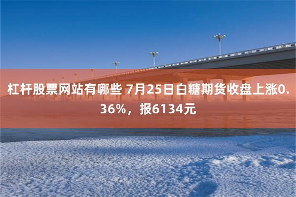 杠杆股票网站有哪些 7月25日白糖期货收盘上涨0.36%，报6134元