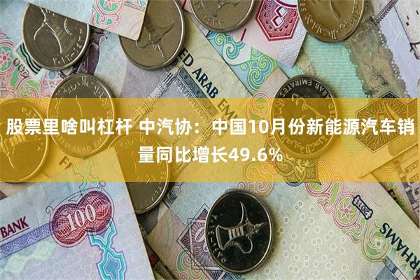 股票里啥叫杠杆 中汽协：中国10月份新能源汽车销量同比增长49.6%